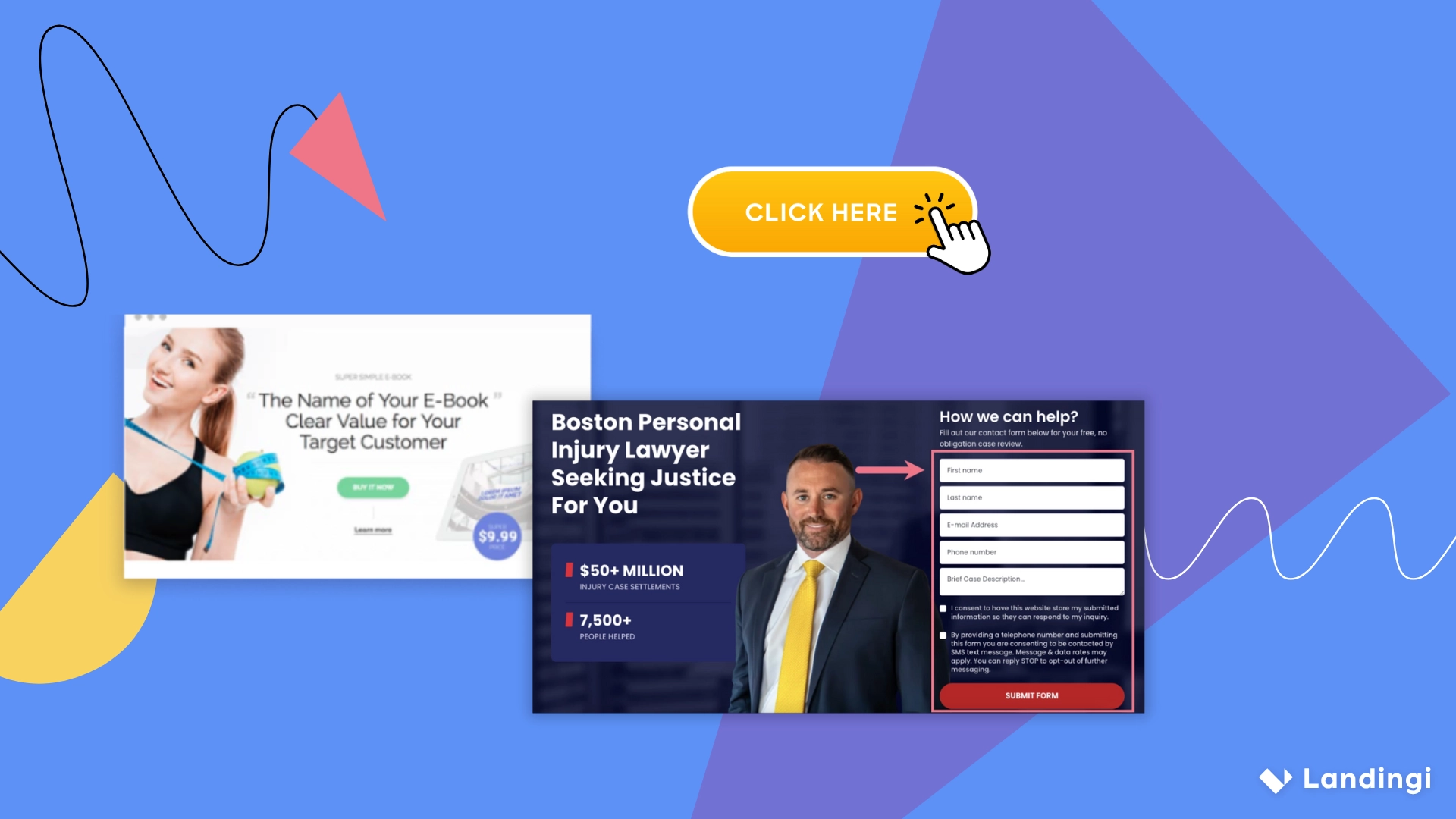 landing page components – article cover