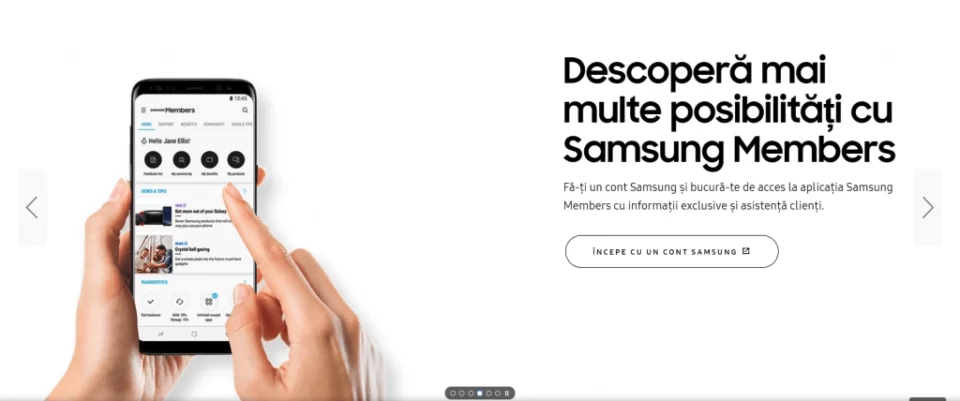 big mobile product photo on a website