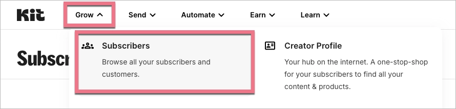 Lista subskrybent&oacute;w (lead&oacute;w) w Kit