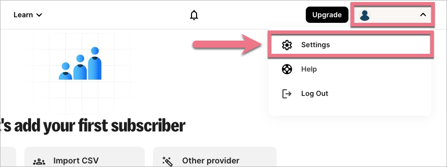 Menu w platformie Kit