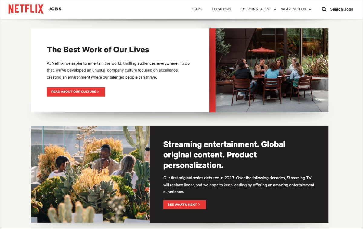 les &eacute;l&eacute;ments importants dans des encadr&eacute;s courts sur la page de recrutement