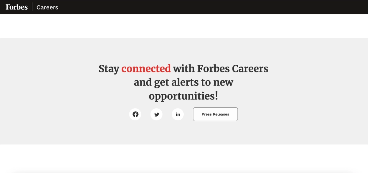 la page carri&egrave;re qui repr&eacute;sente la culture de l'entreprise