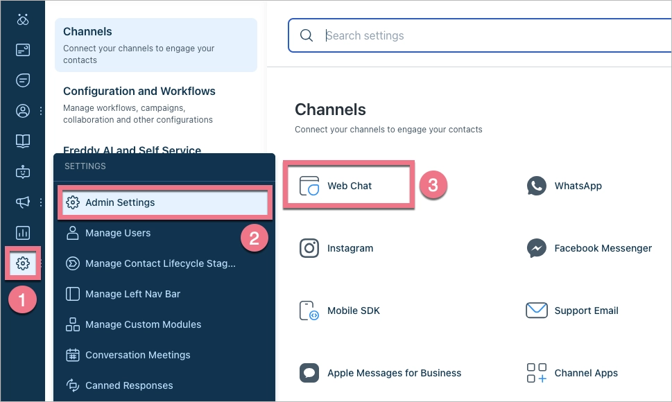 Installing Freshchat messenger