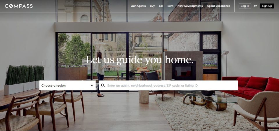 exemplo de p&aacute;gina de destino de im&oacute;veis