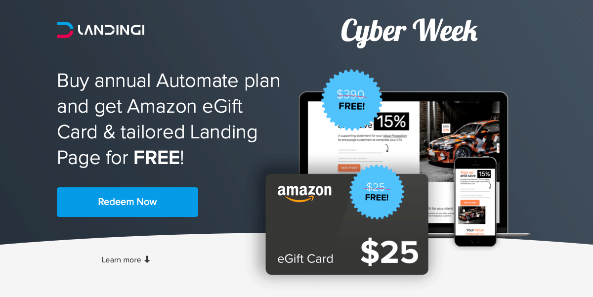 Landingi Black Friday offer 2017