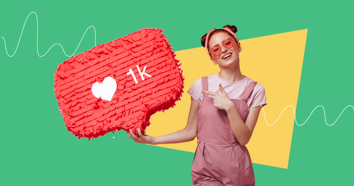 Social media influencer with a thousand followers