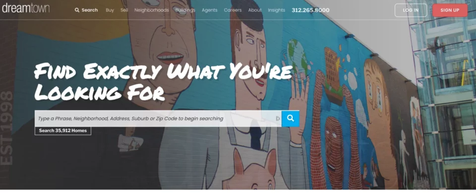 &oacute;tima p&aacute;gina de destino de im&oacute;veis quanto ao design da p&aacute;gina