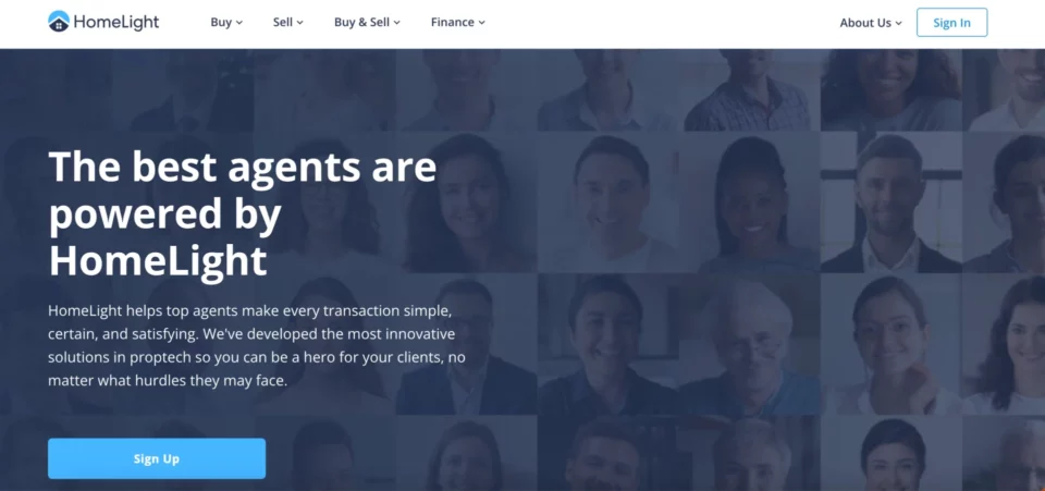 P&aacute;gina de destino de im&oacute;veis da HomeLight