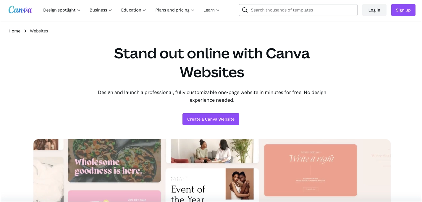 &iquest;C&oacute;mo crear una landing page en Canva?
