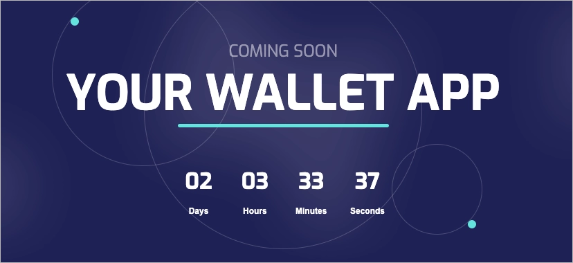 Example of a countdown on a landing page