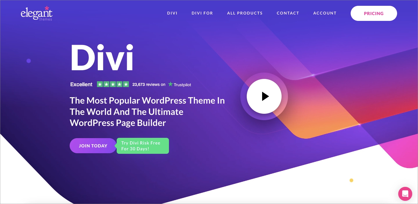 Il miglior plugin per WordPress: 4. Divi