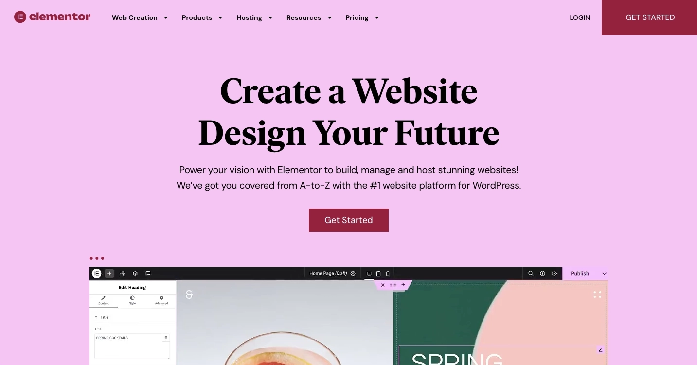 Il miglior plugin Landing Page per WordPress: 2. Elementor