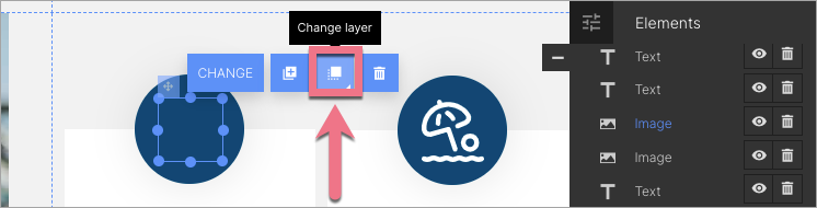 change widget layer landingi