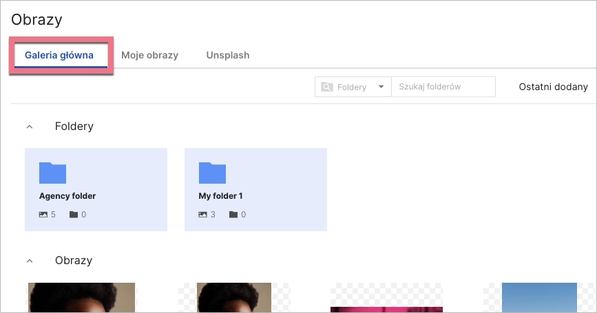 Galeria obraz&oacute;w dla subkonta w Landingi