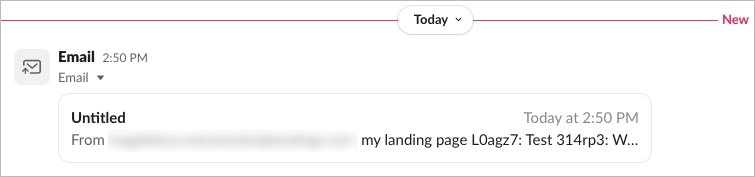 Fill out the form to test if the leads are correctly transferring to Slack.