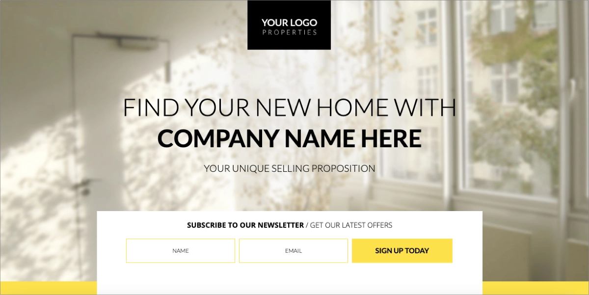 la mejor plantilla landing page para generar contactos inmobiliarios