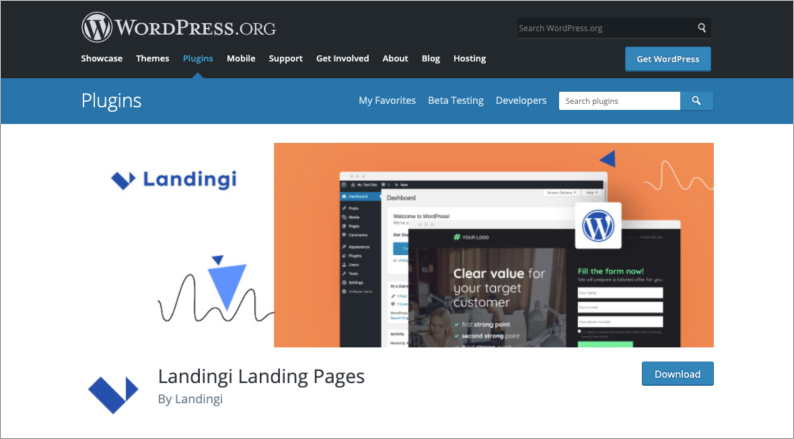 wtyczka landingi wordpress