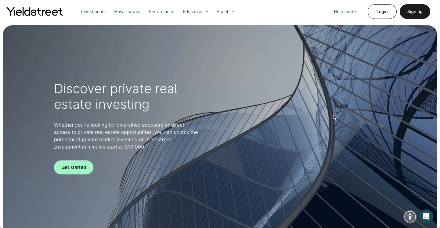 inmobiliaria moderna landing page ejemplo