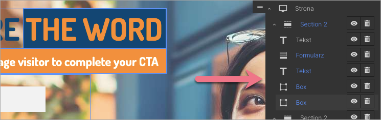 Zaznaczanie kilku element&oacute;w w kreatorze Landingi