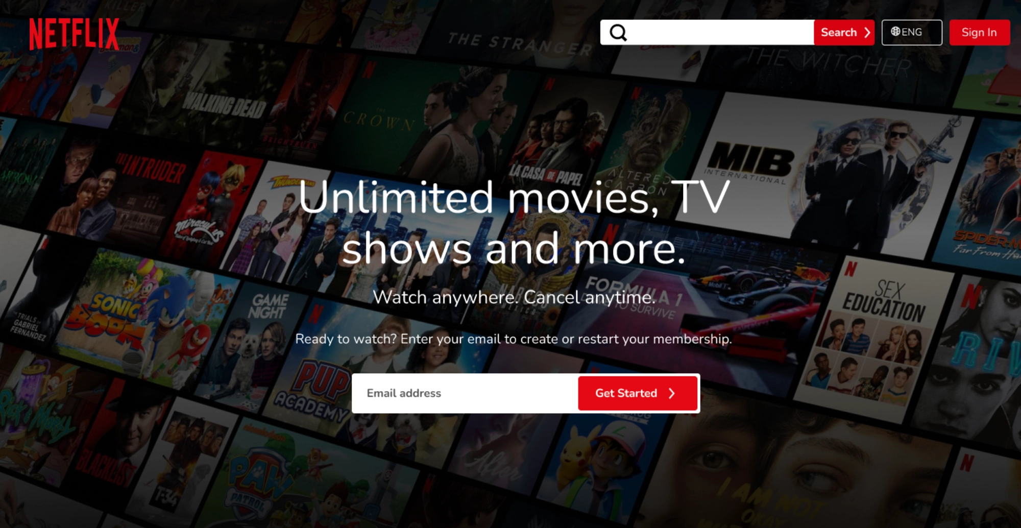 Exemplo de declara&ccedil;&atilde;o UVP por Netflix