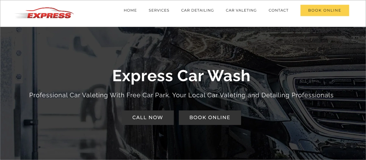 visually stunning automotive page