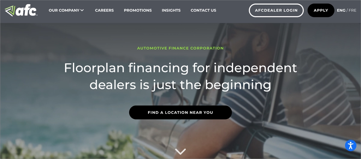 well-designed landing page