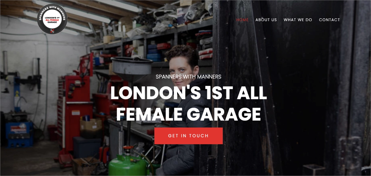 automotive website with strong CTA