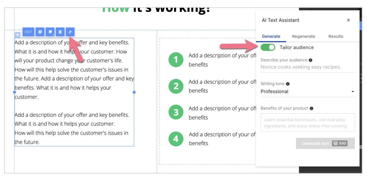 creazione di pagine affiliate