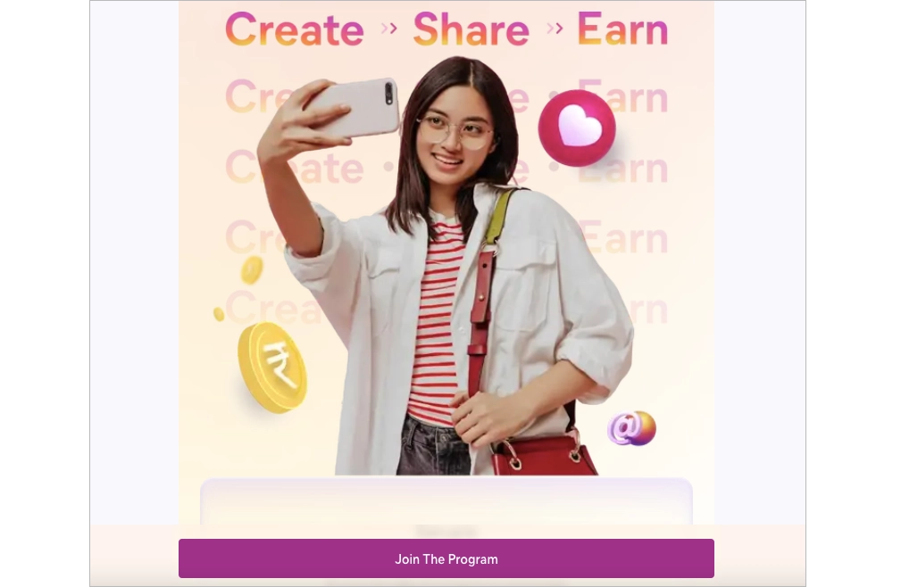 affiliate landing page.