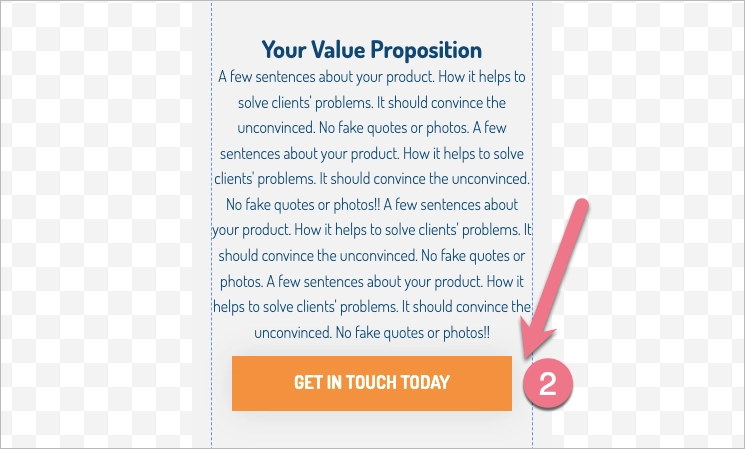 Editor automatically moves the element in the section and, if required, the section extends