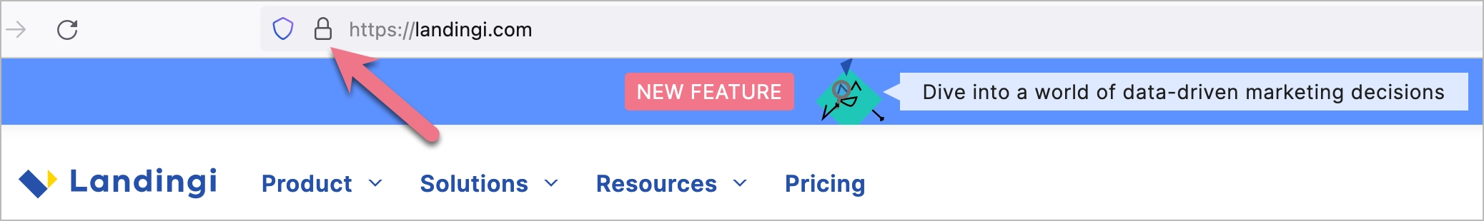 kł&oacute;dka symbolizująca certyfikat SSL