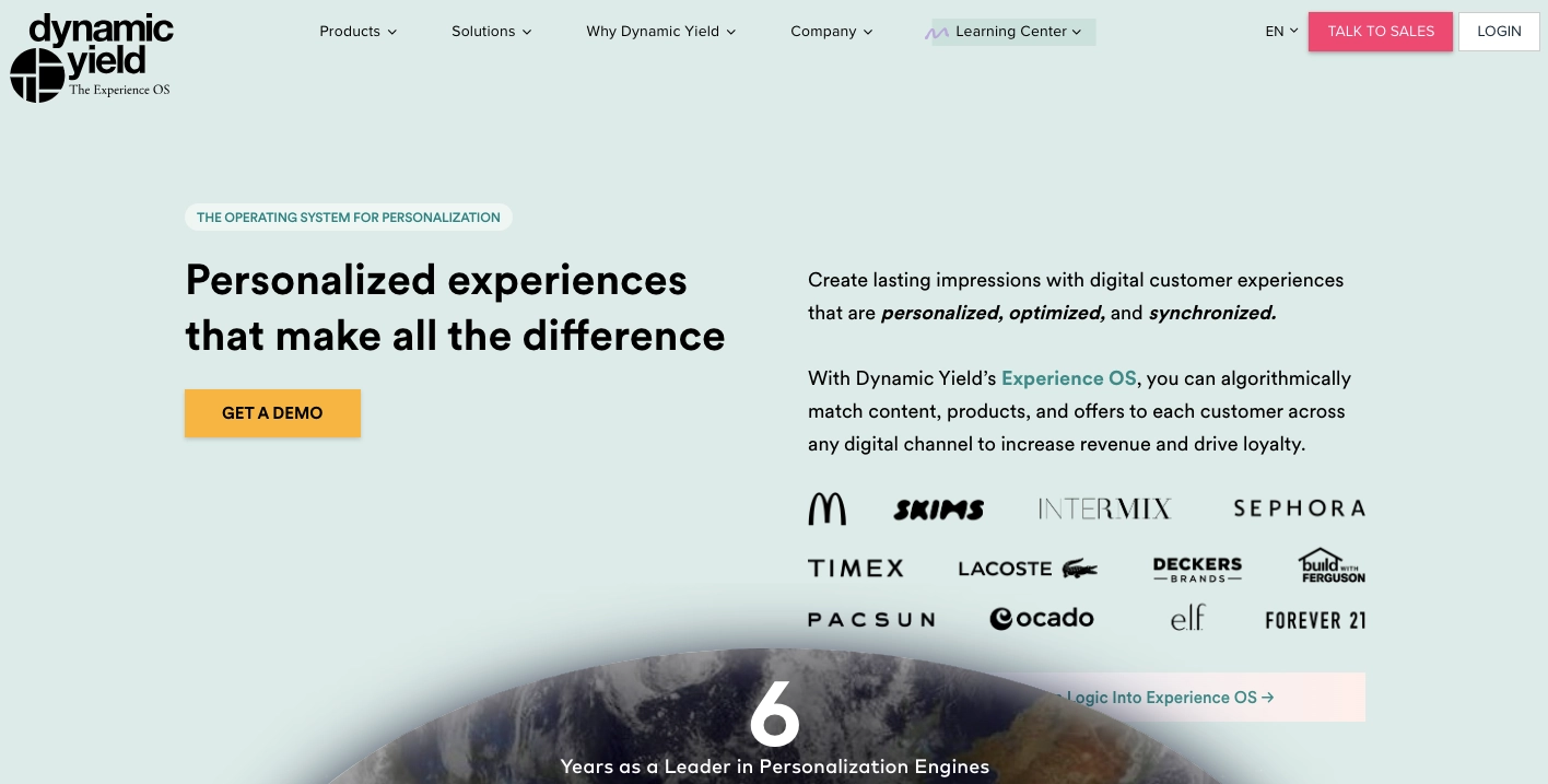 Best A/B Tool for Multi-channel Testing: Dynamic Yield
