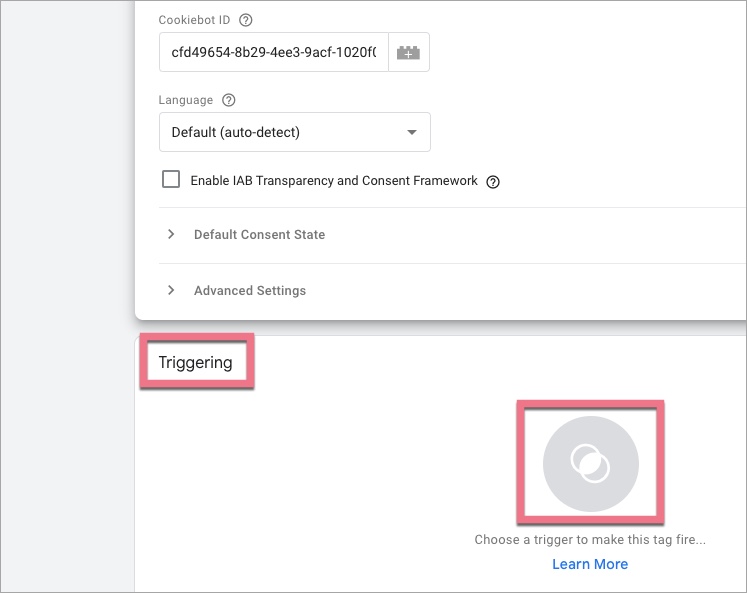 Trigger configuration in GTM
