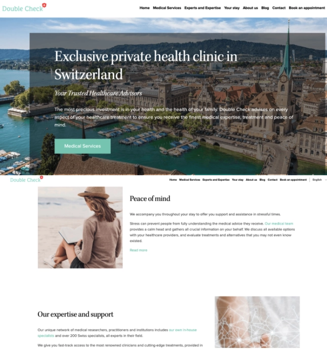 A Landing Page do Setor de Sa&uacute;de Double Check