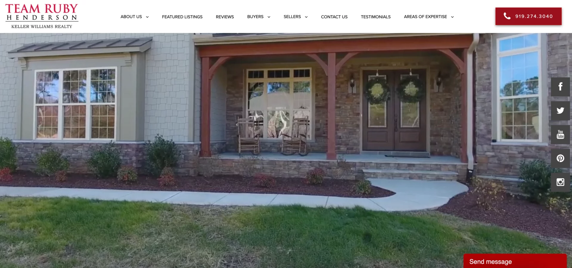 Przykład landing page nieruchomości z wirtualną&nbsp;wycieczką