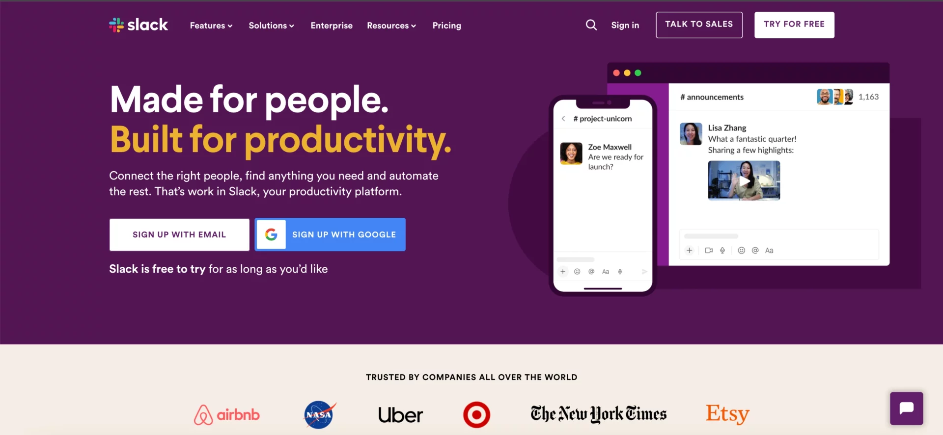 multi-color site design and branding