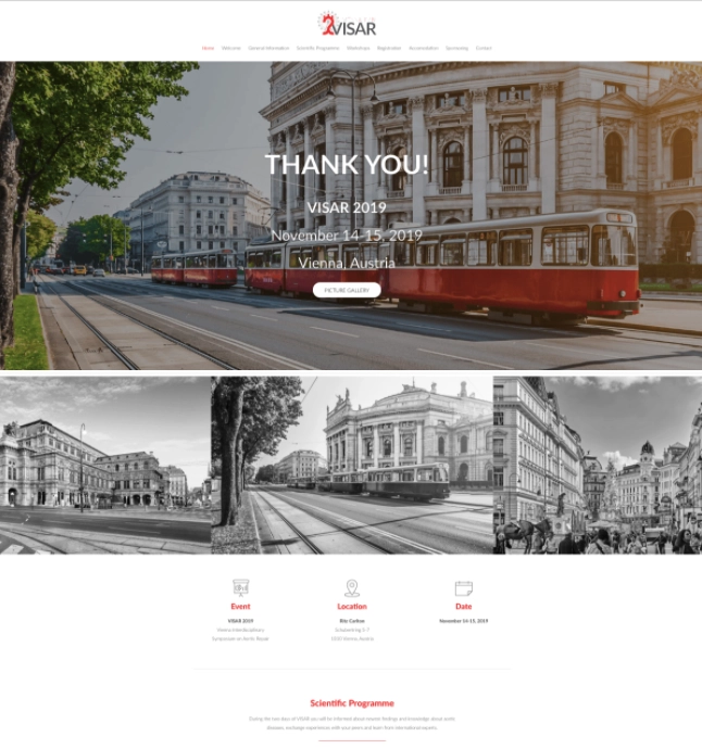 A Landing Page do Setor de Sa&uacute;de Visar Vienna 2019