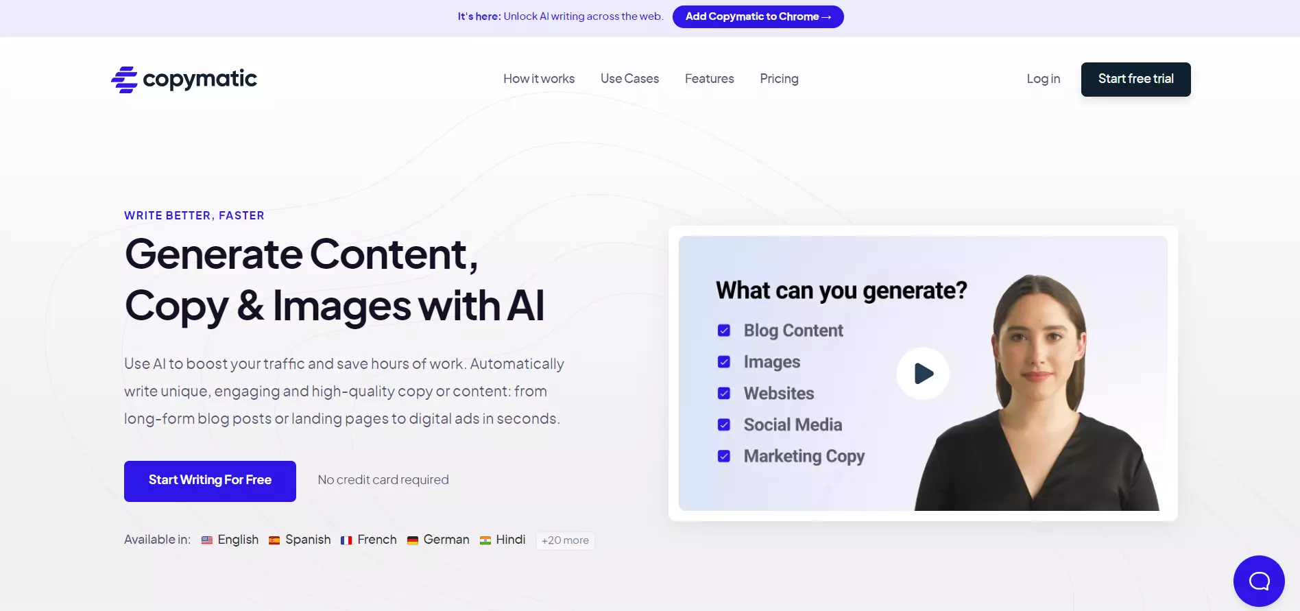 Copymatic generowanie contenu dla stron