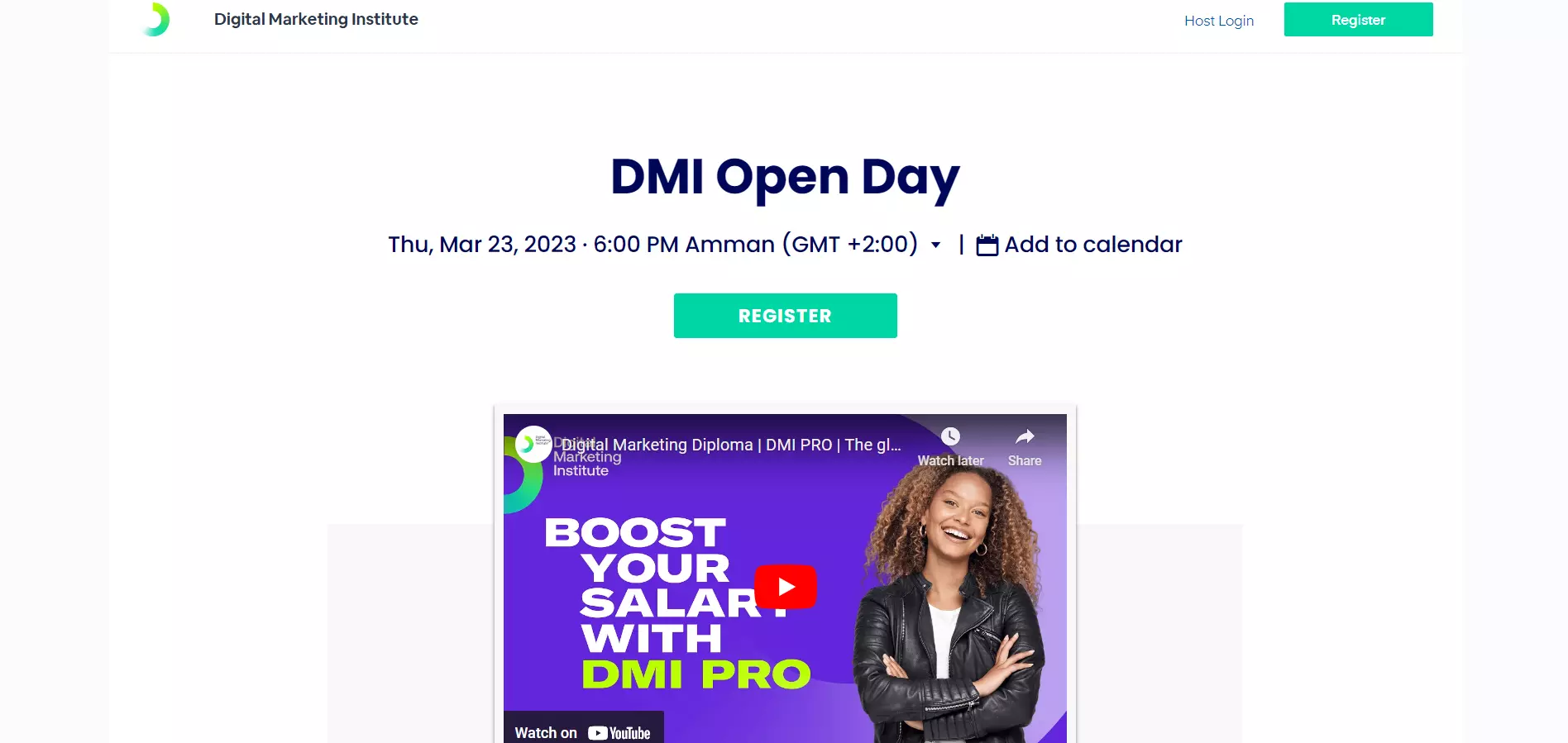 A chamada para a&ccedil;&atilde;o direciona o processo de registro no webinar landing page