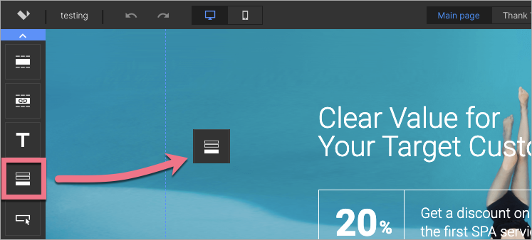 form widget landingi