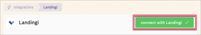 connect with landingi