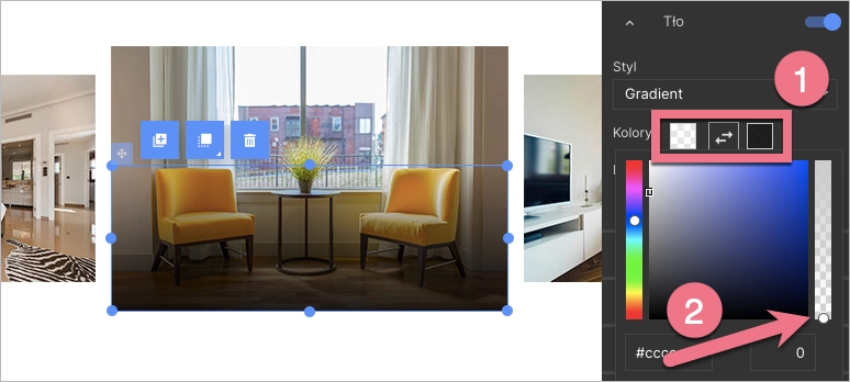 Dostosuj transparentność&nbsp;gradientu