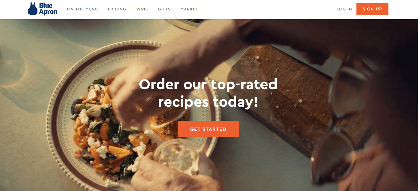 Traffic on a landing page