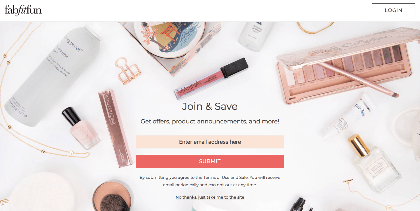 Traffic on a landing page