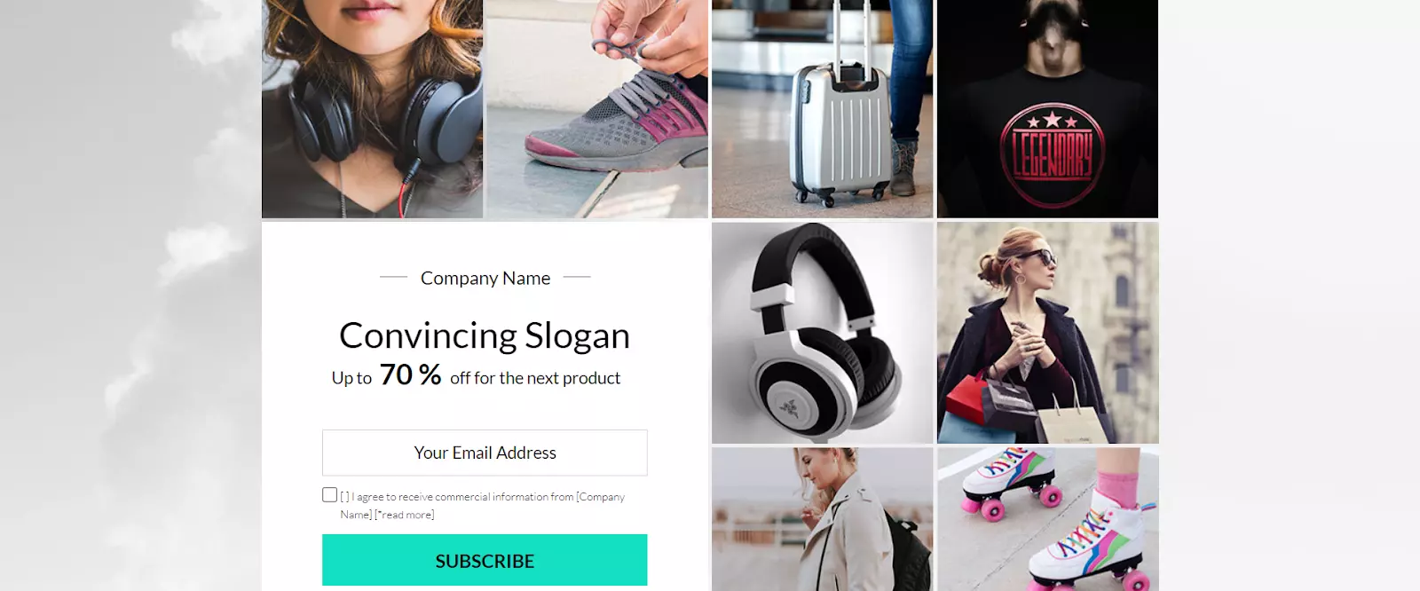 Mosaic Splash Page template