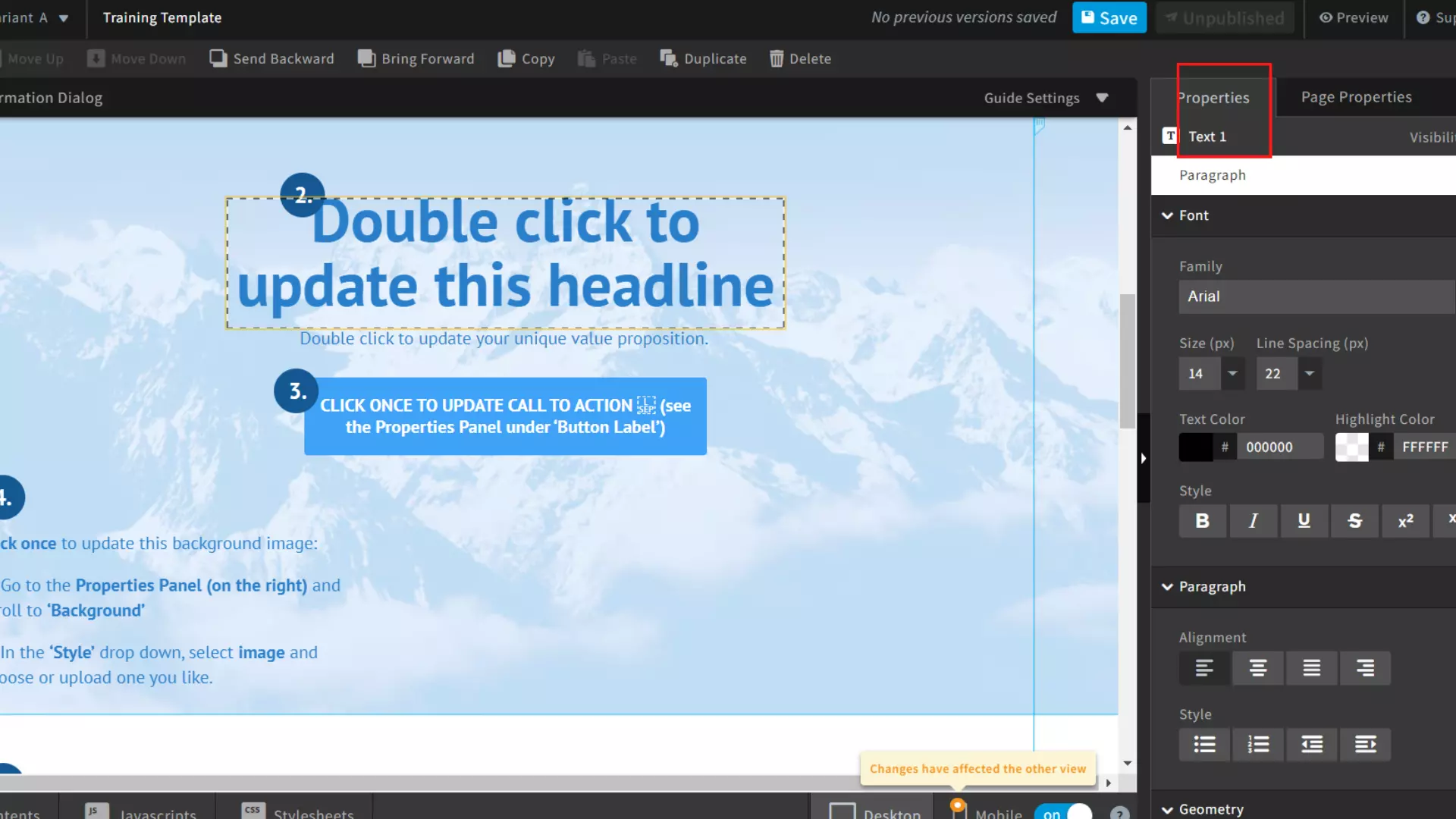 Siatki w kreatorze Unbounce