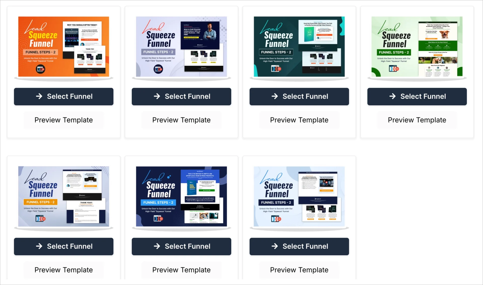 modelos no ClickFunnels