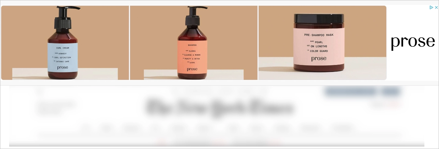 Anuncio de productos de belleza