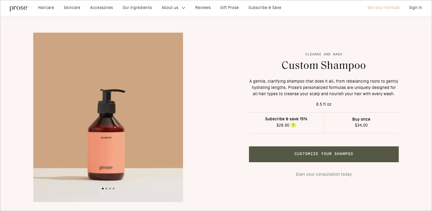PPC landing page para el sector de la belleza