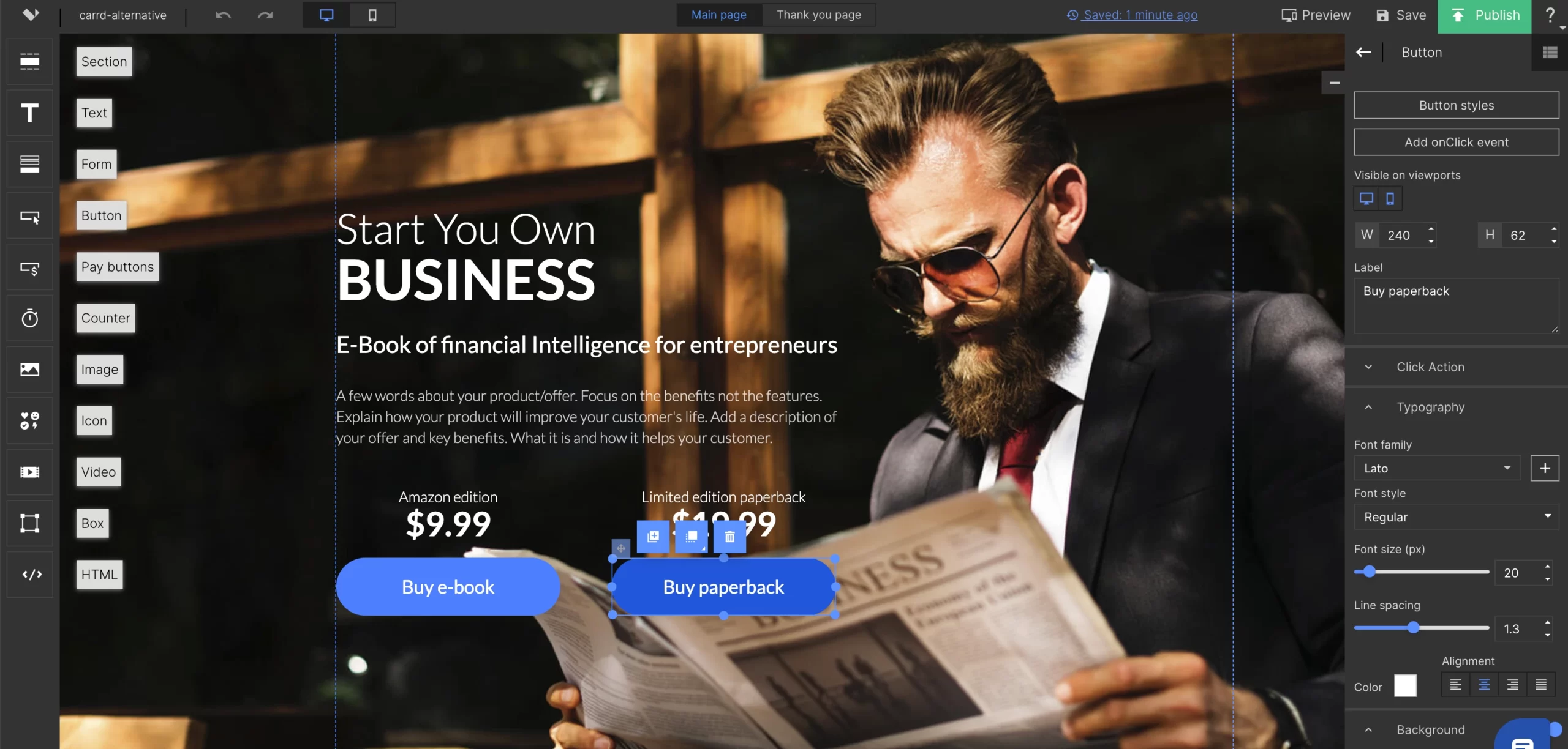 Edytor Landingi jako alternatywa dla Carrd